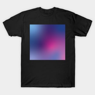 Cool Blue Purple and Pink Gradient T-Shirt